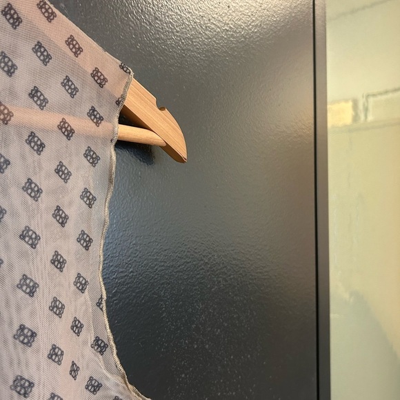 De Rococo M NWT completely sheer maxi Tan Sleeveless Dress - Picture 8 of 15